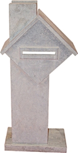 G682 Beige Granite Stone Carved Mailboxes