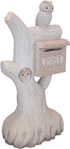 G682 Beige Granite Stone Carved Mailboxes