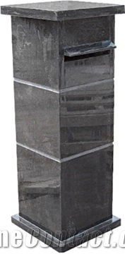 G682 Beige Granite Stone Carved Mailboxes