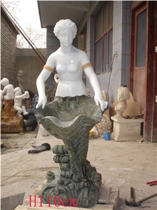 Light Lady Statues , Professional Western Marble Statue Exporter , Top Quality Handcraft Marble Human Sculpture & Carvings