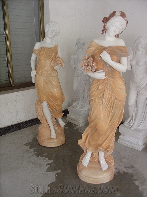 Light Lady Statues , Professional Western Marble Statue Exporter , Top Quality Handcraft Marble Human Sculpture & Carvings