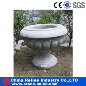 Various Granite Stone Flower Pots , All Kinds Of Stone Vase Hot Sale,Flower Stand,Planter Pots,Flower Vases,Outdoor Planters