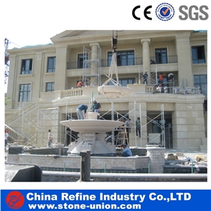 White Marble Fountain Carving Finished , China White Marble Stone Fountain,Garden Fountains,Exterior Fountains,Ball Fountains,Wall Mounted Fountains