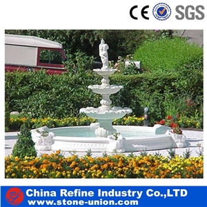 Yellow Onyx Fountain with Handcraft , Interior High Quality Marble Fountain Water Features