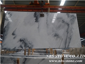 Landscape Painting Marble/River and Mountain Wave Jade Big Slabs,China White Marble Tiles & Slabs