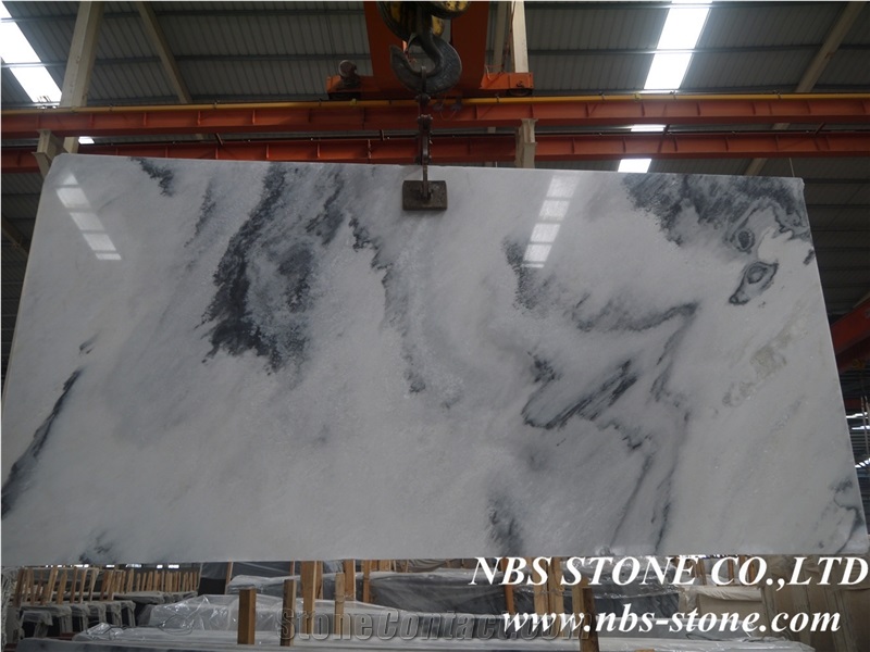 Landscape Painting Marble/River and Mountain Wave Jade Big Slabs,China White Marble Tiles & Slabs