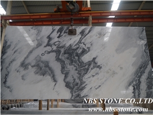 Landscape Painting Marble/River and Mountain Wave Jade Big Slabs,China White Marble Tiles & Slabs