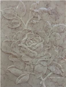 Decorative Natural 3d Marble Wall Reliefs Tile