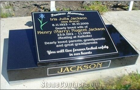Slant Book Granite Memorial, Hebei Black Granite Memorial