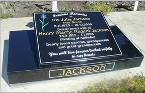 Slant Book Granite Memorial, Hebei Black Granite Memorial