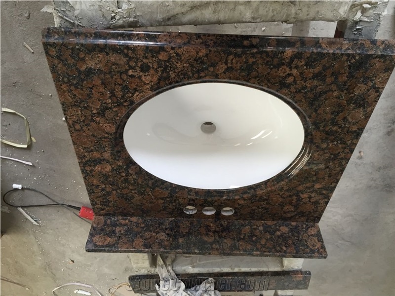 Baltic Brown Granite Bathroom Countertops,Coffe Diamond Granite Bath Tops,Finland Brown Granite Vanity Tops