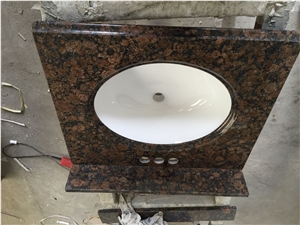 Baltic Brown Granite Bathroom Countertops,Coffe Diamond Granite Bath Tops,Finland Brown Granite Vanity Tops