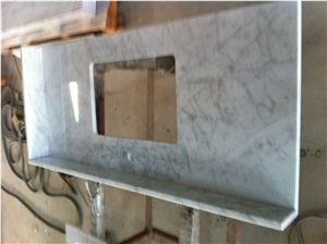 Bianco Carrara C Marble Vanity Top,Carrara White Marble Bathroom Top,Bianco Carrara Marble Bath Top with Sink,Italy White Marble Vanity Tops Bianco Carrara C Marble Vanity Top,Carrara White Marble Bathroom Top,Bianco Carrara Marble Bath Top with Sink,Italy White Marble Vanity Tops