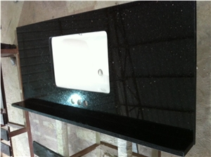 China Absolute Black Granite Vanity Top,China Black Granite Countertop,Absolute Black Granite Bath Tops