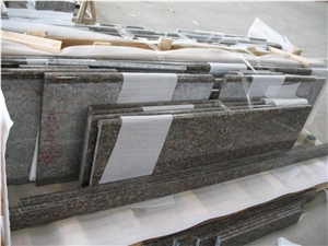Polished Baltic Brown Granite Vanity Top, Coffe Brown Granite Bath Tops, Finland Brown Granite Bathroom Vanity Top