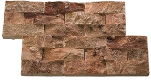 Travertino Rojo Stacked Stone Veneer