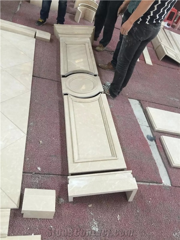 Indoor Marble Column, Beige Marble Column