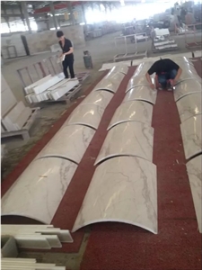 White Marble Columns Interior Columns