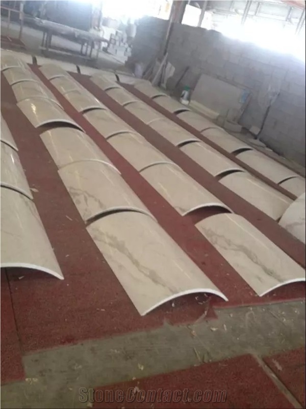 White Marble Columns Interior Columns
