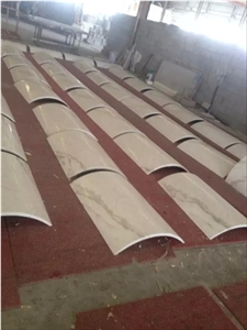 White Marble Columns Interior Columns