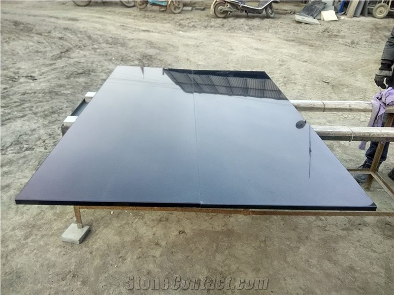 China Absolute Black Countertop Factory Price, Black Granite Countertop