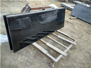 China Absolute Black Countertop Factory Price, Black Granite Countertop