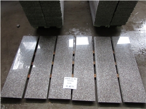 G664 Luoyuan Red Granite Stair Polished Round Edge