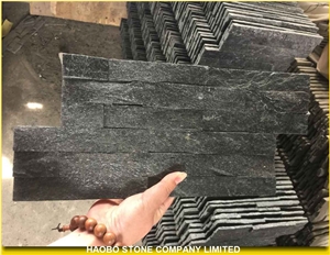 Black Pearl Slate Cultured Stone, Culture Stone Wall Slate