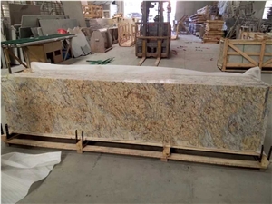 Golden Crystal Granite Slabs & Tiles, Brazil Yellow Granite