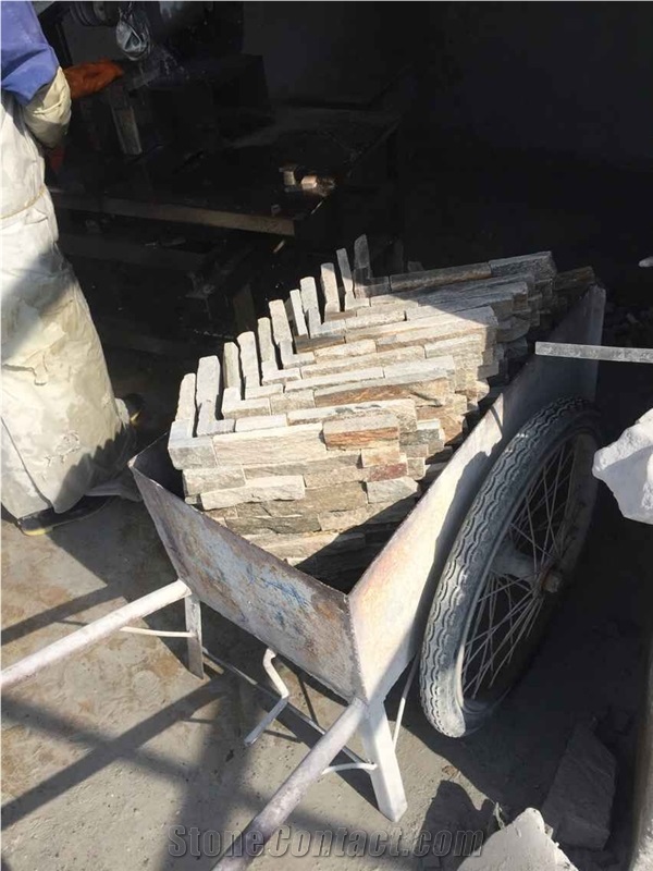 Natural Quartzite Ledge Stone Corner Cultured Stone Piece
