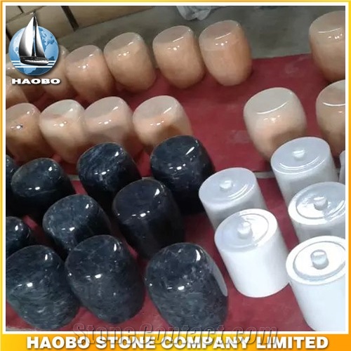Natural Stone Cremation Urns Wholesale Beige Marble Cremation Urns
