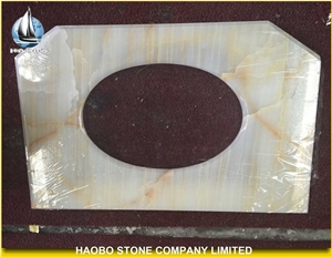 Snow White Onyx Vanity Tops, White Onyx Bathroom Tops Snow White Onyx Vanity Tops, White Onyx Bathroom Tops