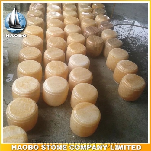 Wholesale Cremation Urn Made Of Marble, Beige Marble Cremation Urns