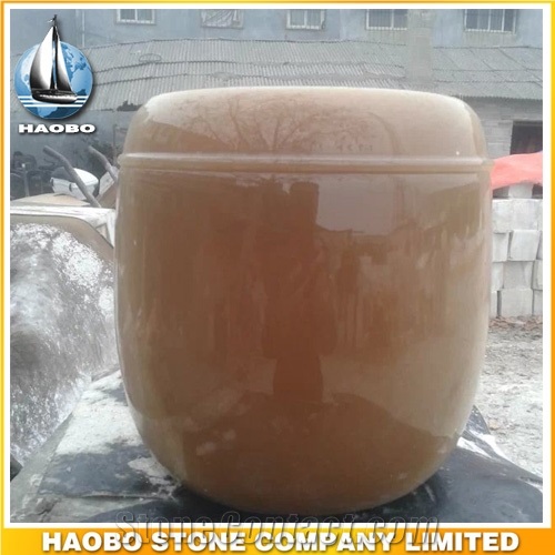 Wholesale Cremation Urn Made Of Marble, Beige Marble Cremation Urns