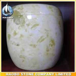 Wholesale Urns for Ashes Made Of Onyx, Beige Onyx Urns for Ashes
