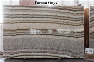 New Prodution Faraon Onyx Brown Onyx Slab for Vein Cut Polished New Prodution Faraon Onyx Brown Onyx Slab for Vein Cut Polished