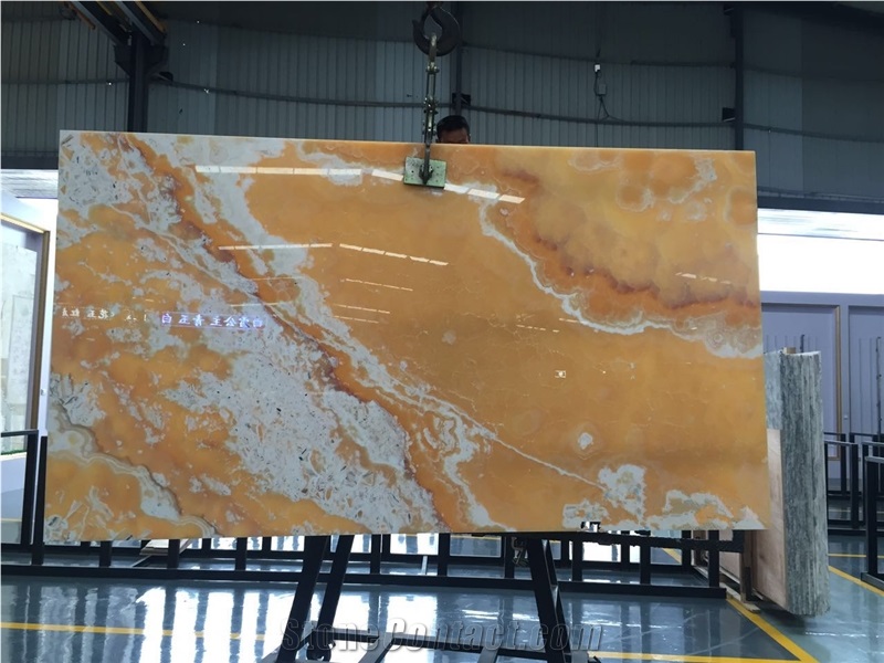 Onice Arancio Onyx,Orange Onyx,Onice Orange,Onice Lemon Slab Polished