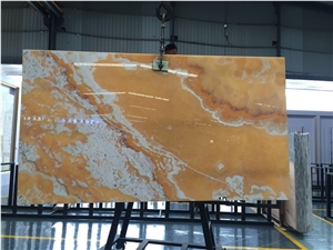 Onice Arancio Onyx,Orange Onyx,Onice Orange,Onice Lemon Slab Polished