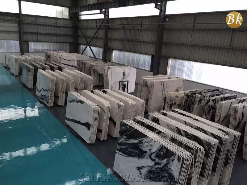 Panda White Marble, Dalmata White Marble Slab High Quality Spots