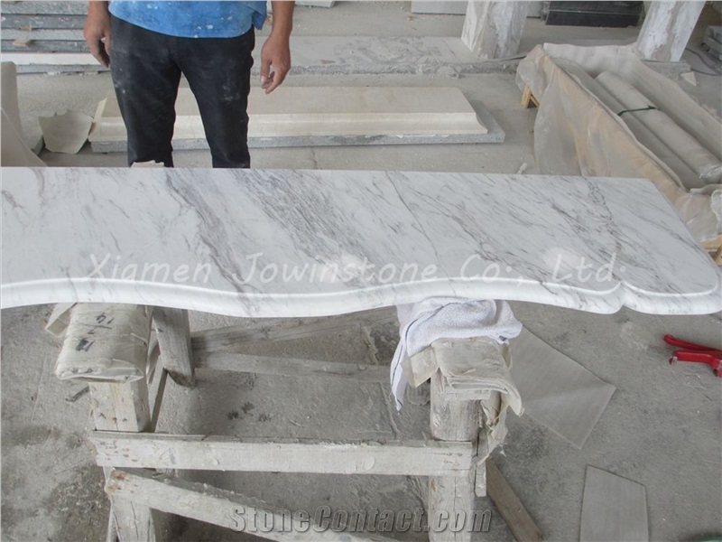 Polished White Marble Fireplace Mantel/Hearth/Design/Surround, Volakas Fireplace, British Style Fireplace.
