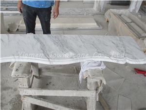 Polished White Marble Fireplace Mantel/Hearth/Design/Surround, Volakas Fireplace, British Style Fireplace.