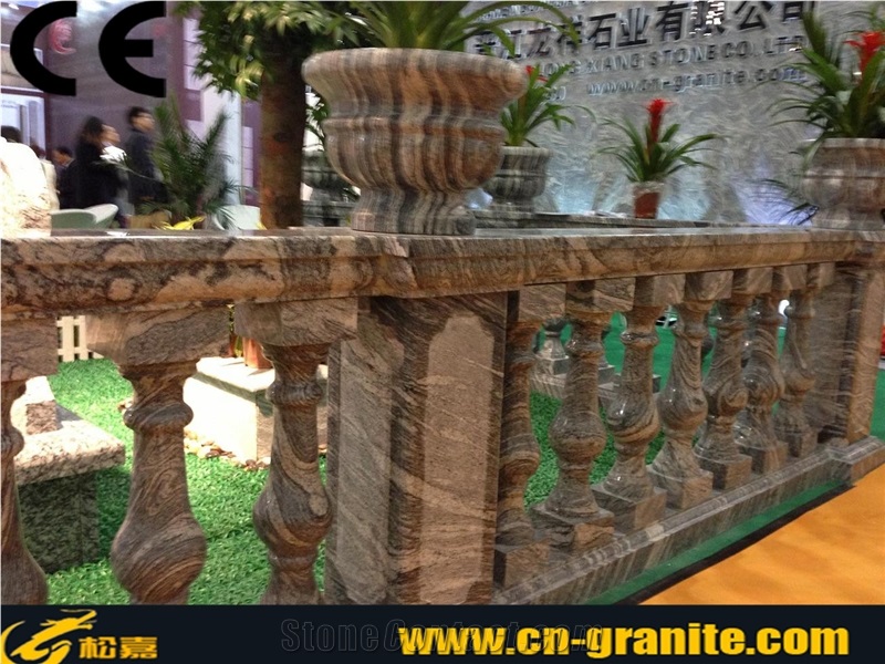 China Juparana Granite Balustrade & Railings