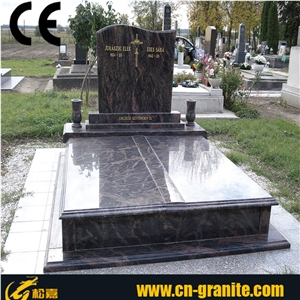 Grey Granite Tombstone, Jesus Headstone, Gravestone Flower Pot, Western Headstone, Antique Headstone, Cheap Upright Headstone, Gravestone Accessories