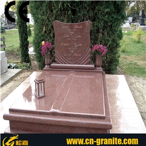 Grey Granite Tombstone, Jesus Headstone, Gravestone Flower Pot, Western Headstone, Antique Headstone, Cheap Upright Headstone, Gravestone Accessories