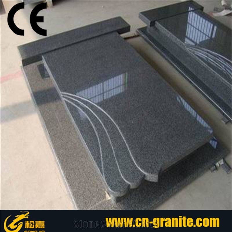 Grey Tombstone.Granite Cheap Tombstone,Granite Tombstone /Double Heart Shaped Headstone Tombstone,Weeping Angel Tombstone,Ledger Gravestone,Cemetery Headstone Tombstone