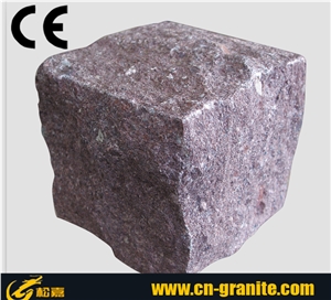 Red Porphyry Granite Paving Stone,Red Porphyry Granite Cobble,Landscape Stone