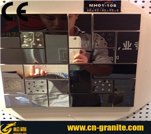 Silvery Glossy Metal Mosaic for Sale,Mosaic for Wall and Decorate