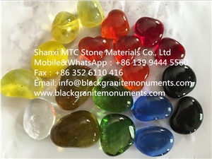Glass Pebbles Stone, Glass Stone Gravels, Crushed Glass Chippings, Crushed Glass Stone