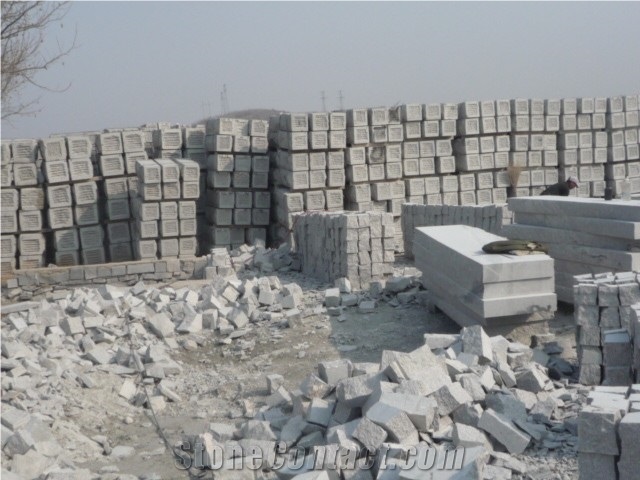 Grey Granite Big Stone for Wall, G341 Grey Granite Mushroom Stone