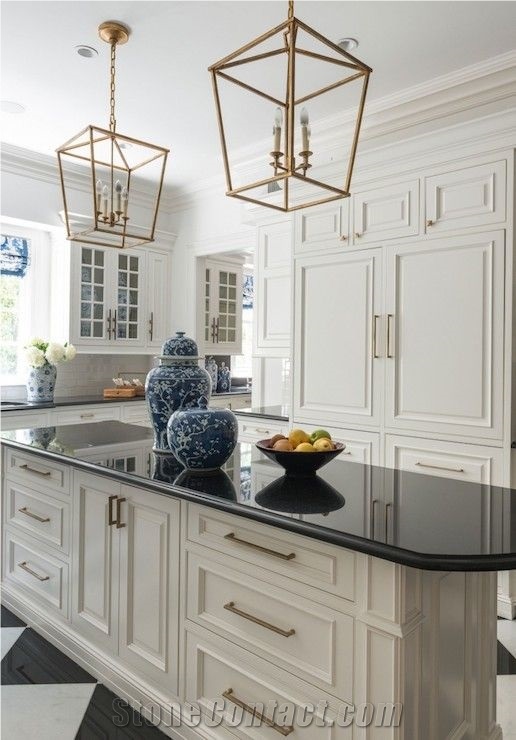 A Polished Product Of Black Engineered Corian Stone Kitchen Countertop Standard Sizes 126 *63 and 118 *55 Easy-To-Clean and Resistant to Stains,Heat and Scratches